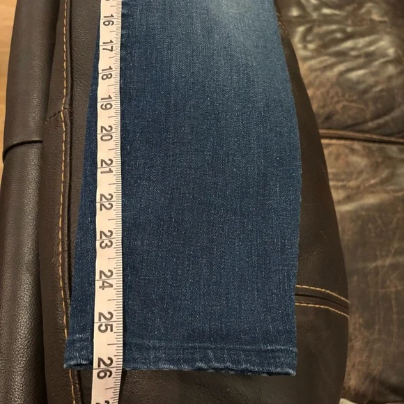 MOTHER The Looker Two Step Ankle Fray Jeans Skunk at the Tea Party sz 30 HEMMED - Picture 13 of 16